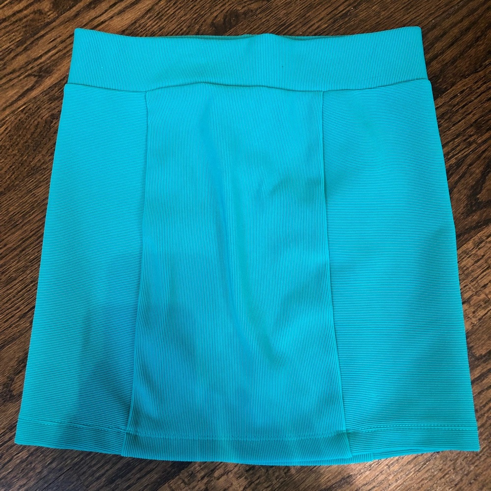 Teal forever 21 mini skirt